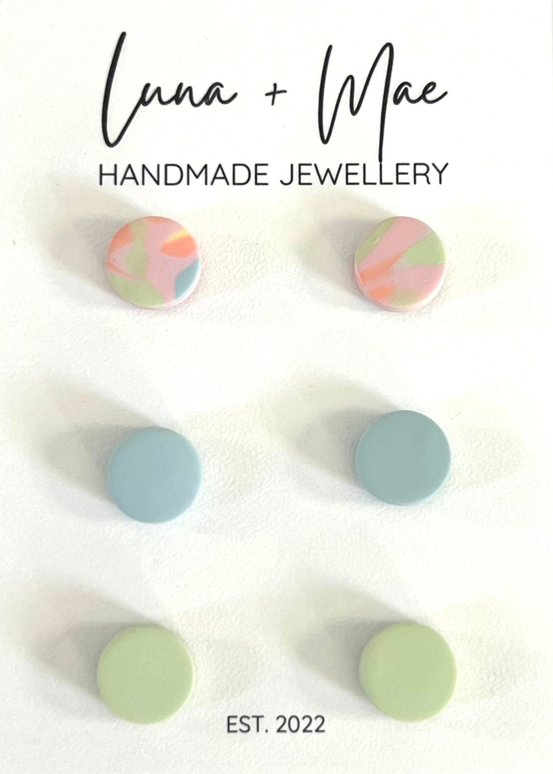Polymer Clay Tiny Trio Stud Pack - #5