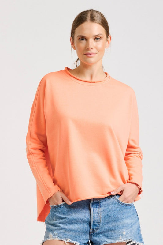 Raw Long Sleeve Sweatshirt - Sunset