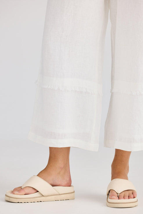 Sailor Linen Pant - White