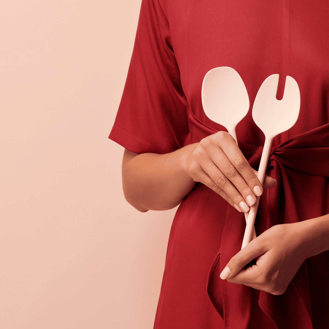 Salad Server Set - Blush