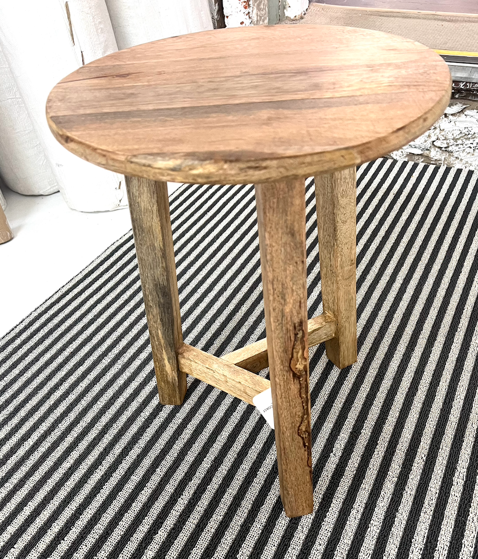 Maid Wood Round Stool