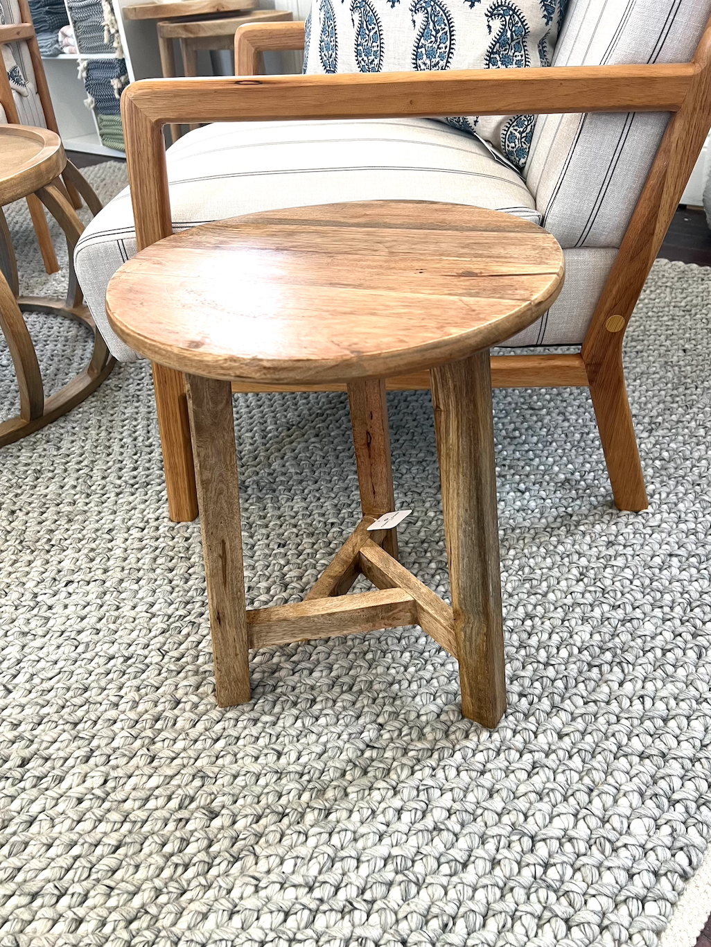 Maid Wood Round Stool