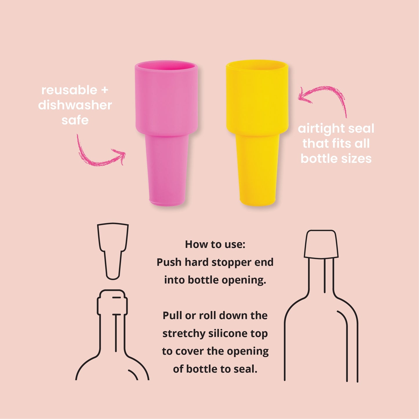 Silicork Wine Stopper (2 Pack)