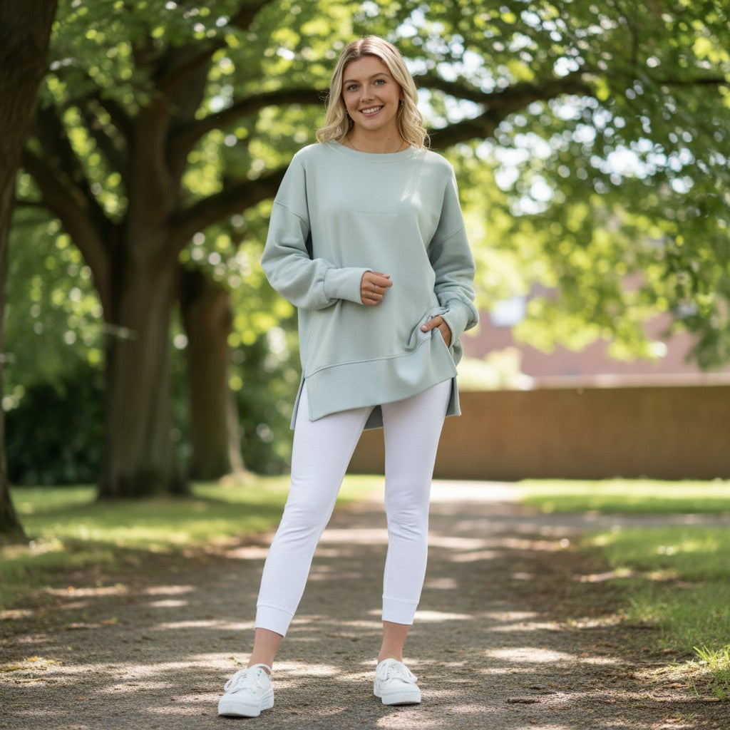 Vintage Grace Sweater - Soft Sage