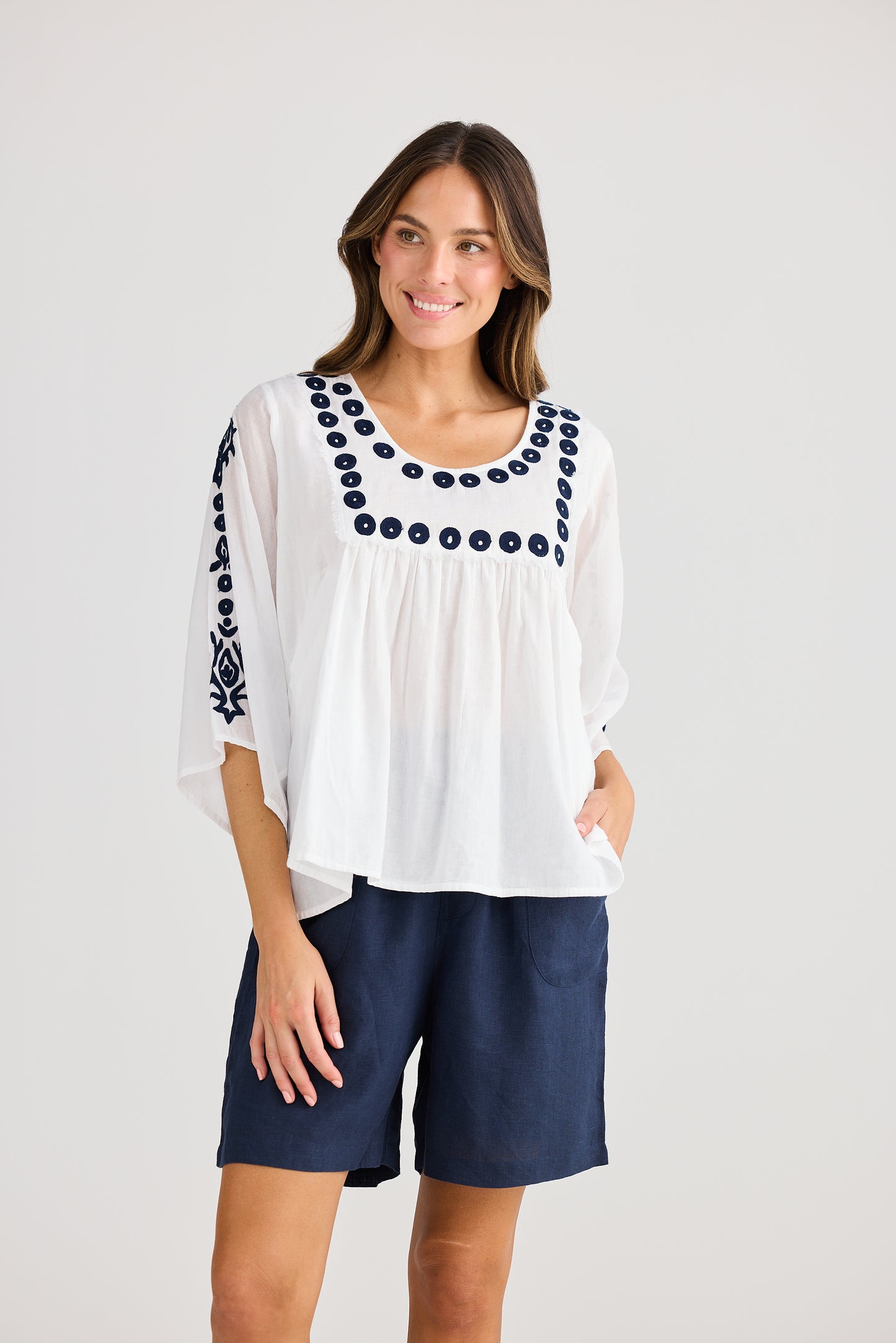 Sun Lounge Top - White