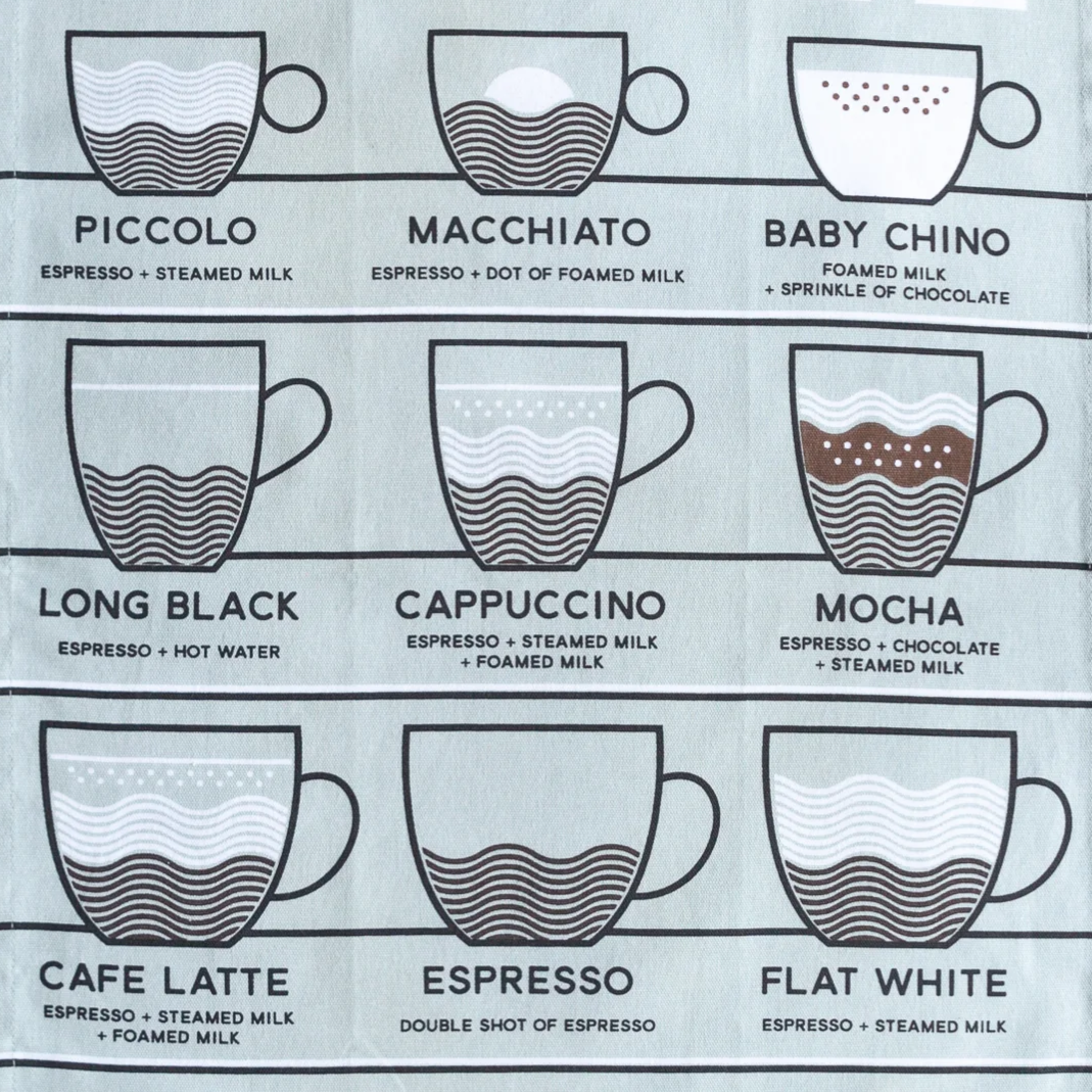 Tea Towel - Coffee Lovers