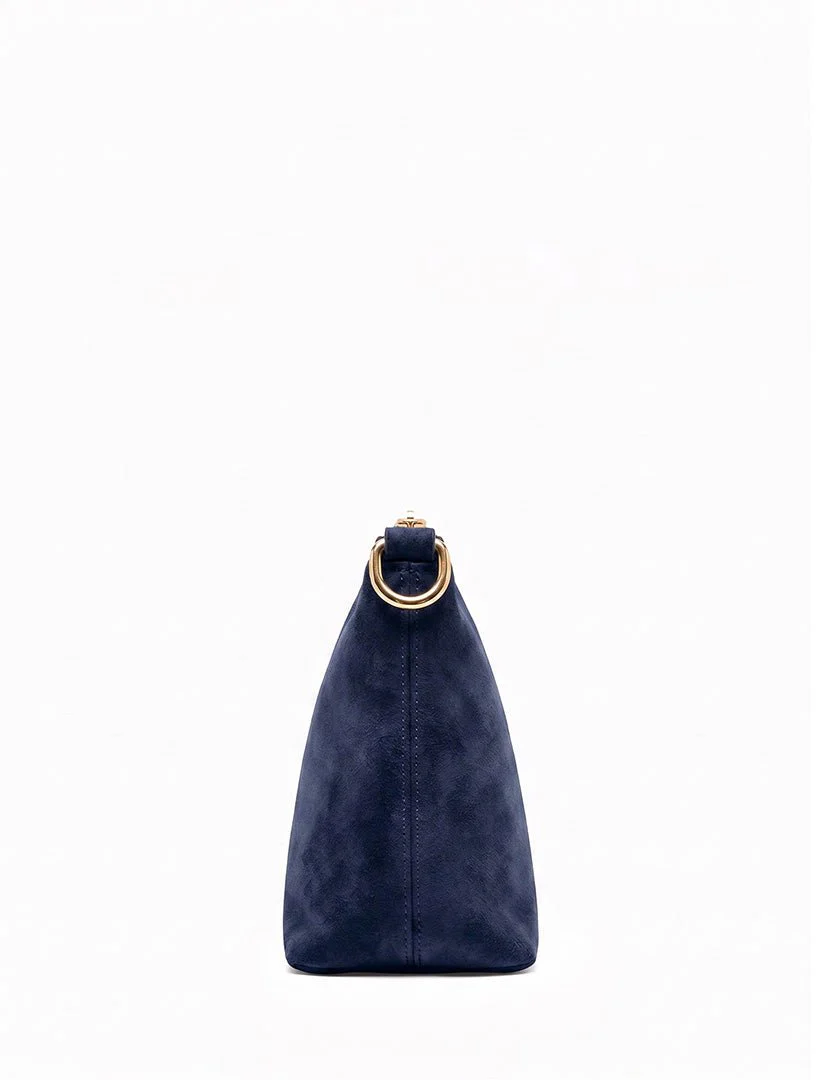 The Sadia Eco Suede Bag - Navy