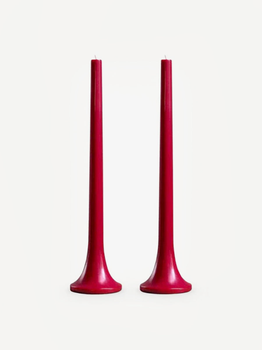Tusk Taper Candle Set - Chilli Red