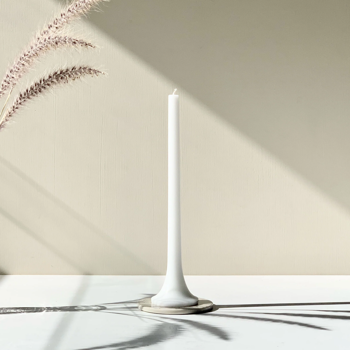 Tusk Taper Candle Set - White