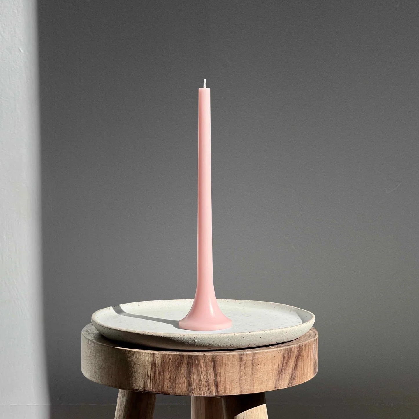 Tusk Taper Candle Set - Pastel Pink