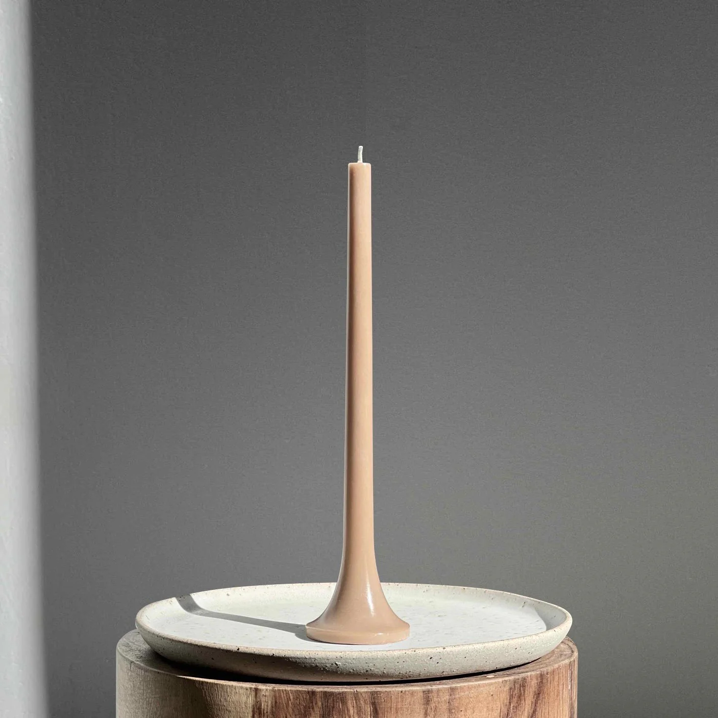 Tusk Taper Candle Set - Taupe