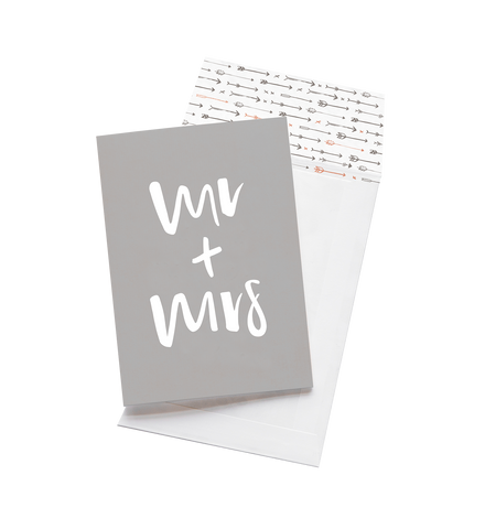 Greeting Card - Mr + Mrs