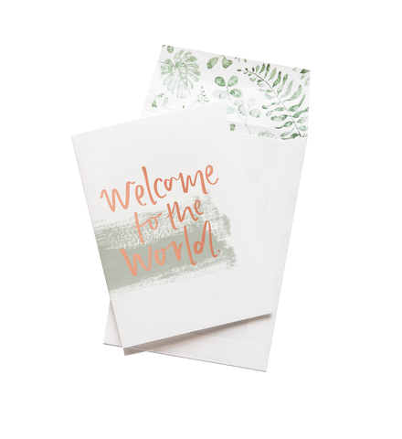 Greeting Card - Welcome To The World