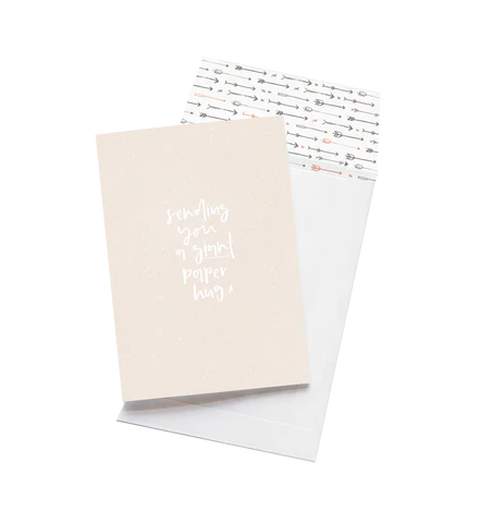 Greeting Card - Sending You A Giant Paper Hug