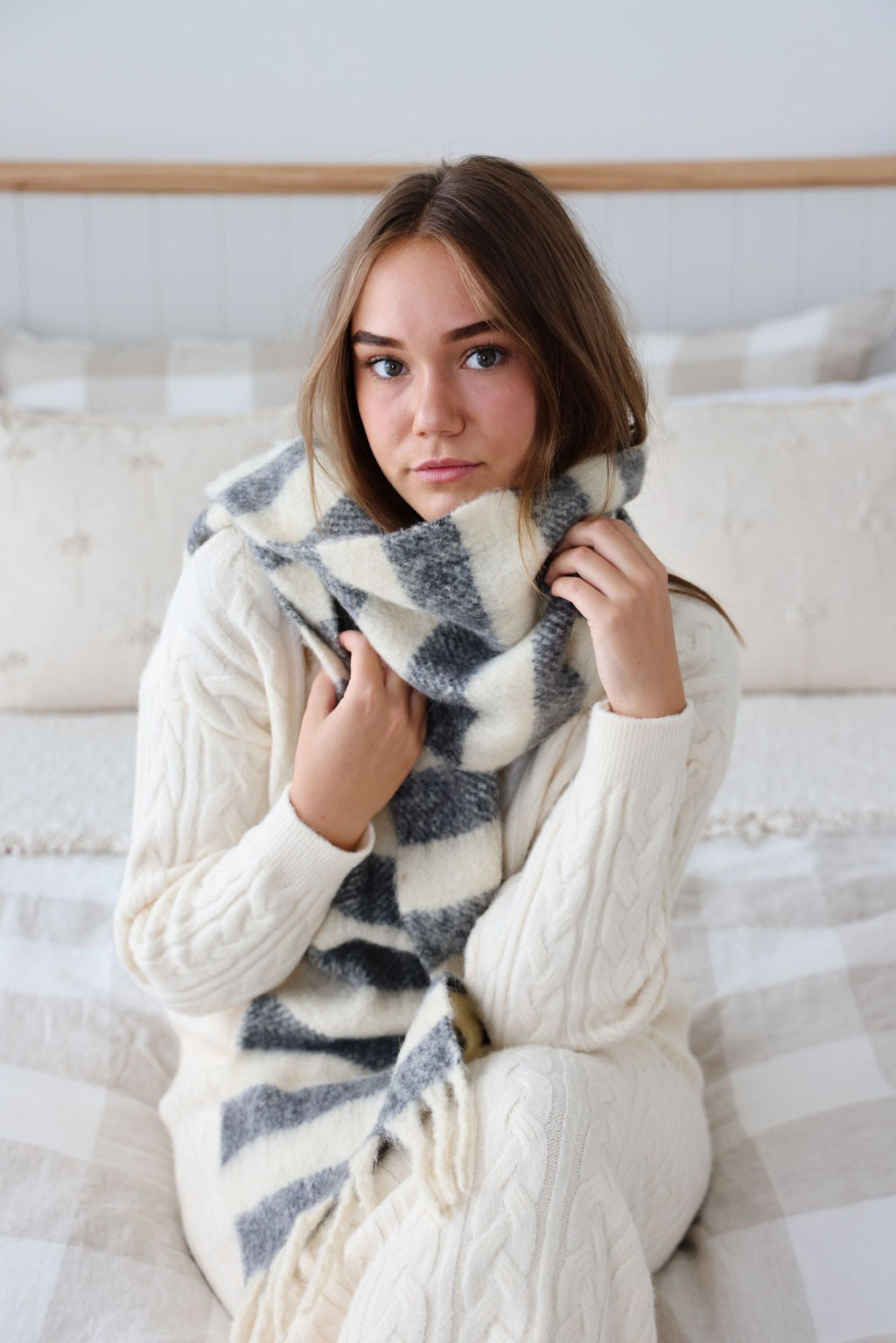 Washington Scarf - Black Stripe