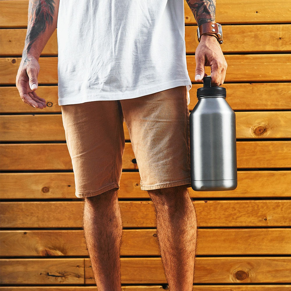 Watermate (Big Bottle) Stainless Steel Drink Bottle - White