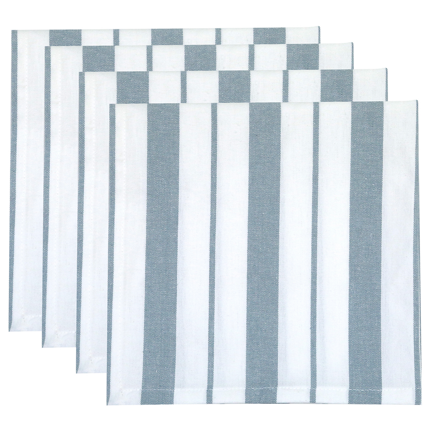 French Stripe Napkin Set - Blue