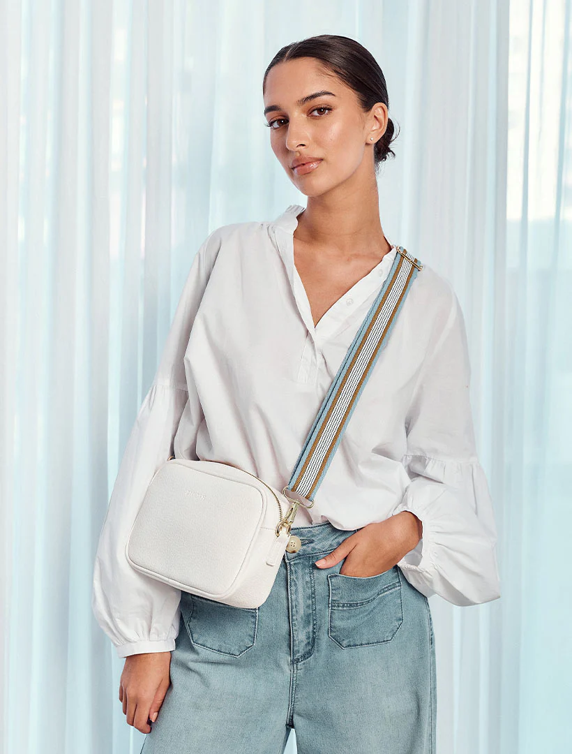 Ruby Sports Cross Body Bag - White