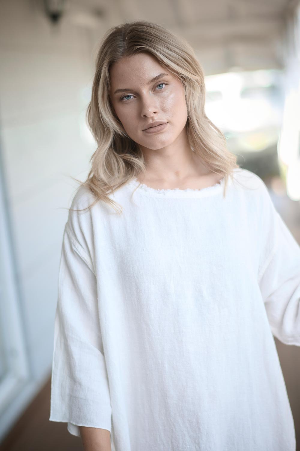 Malle Linen Dress - Off White