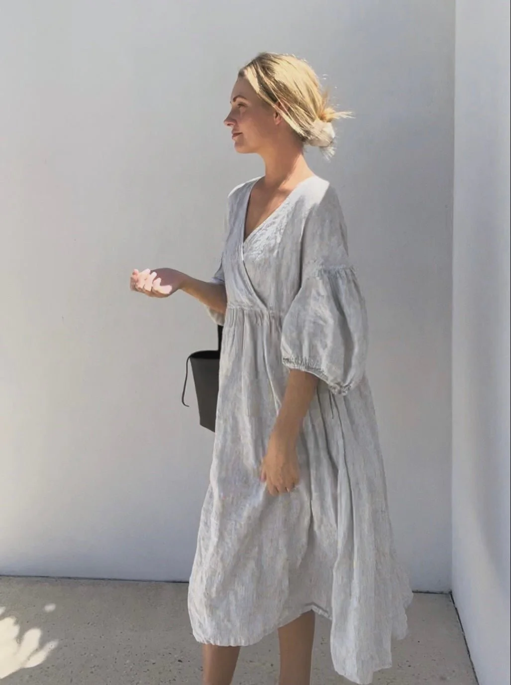 Harp Midi Dress - Beach Stripe