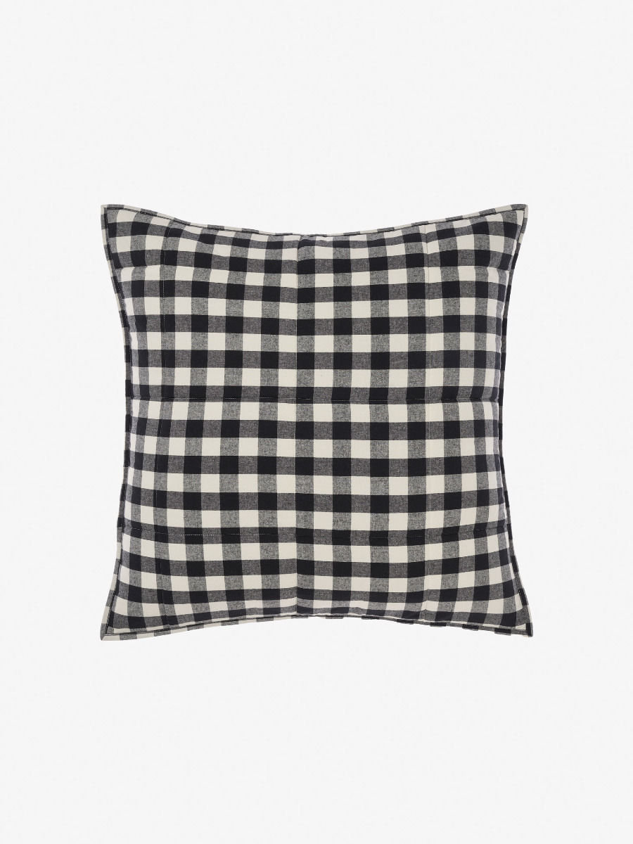 Wren European Pillowcase - Black