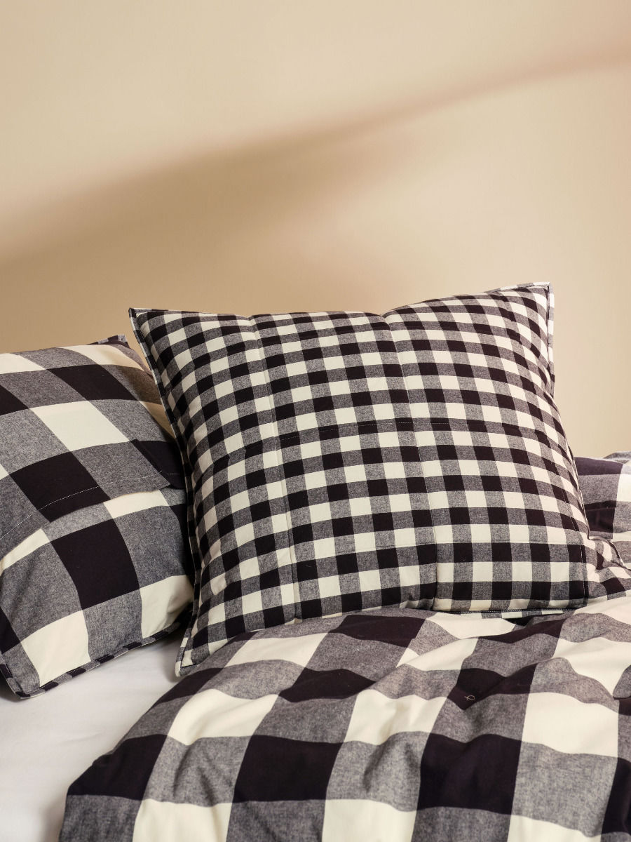 Wren European Pillowcase - Black