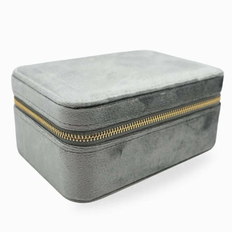 Rectangle Jewellery Case - Silver