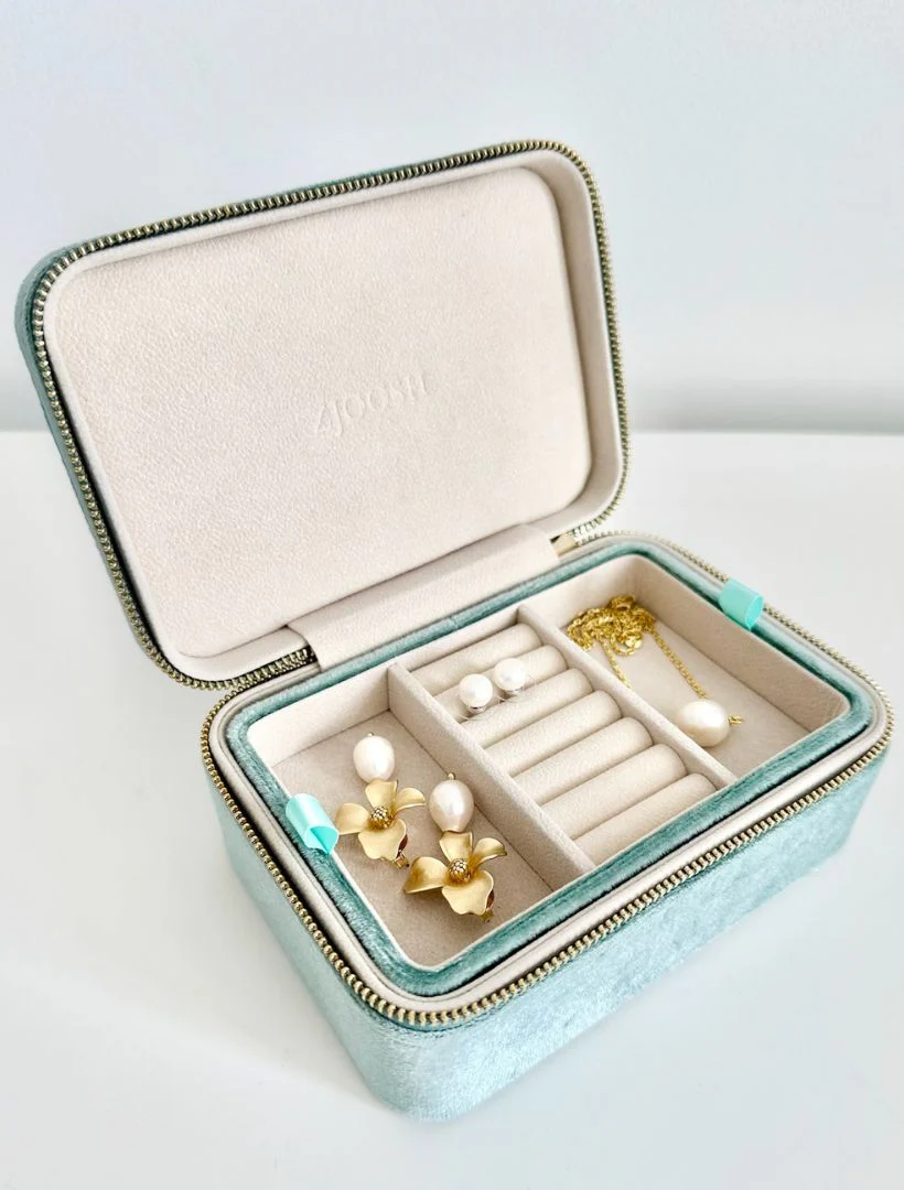 Rectangle Jewellery Case - Sage