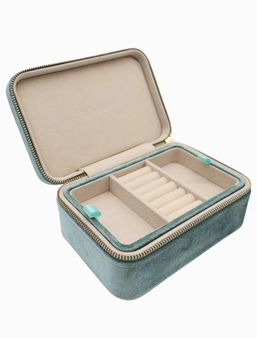 Rectangle Jewellery Case - Sage