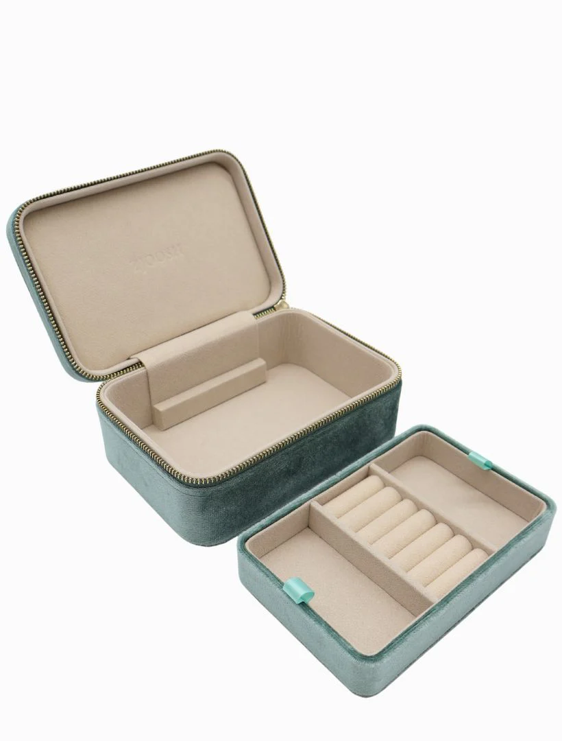 Rectangle Jewellery Case - Sage
