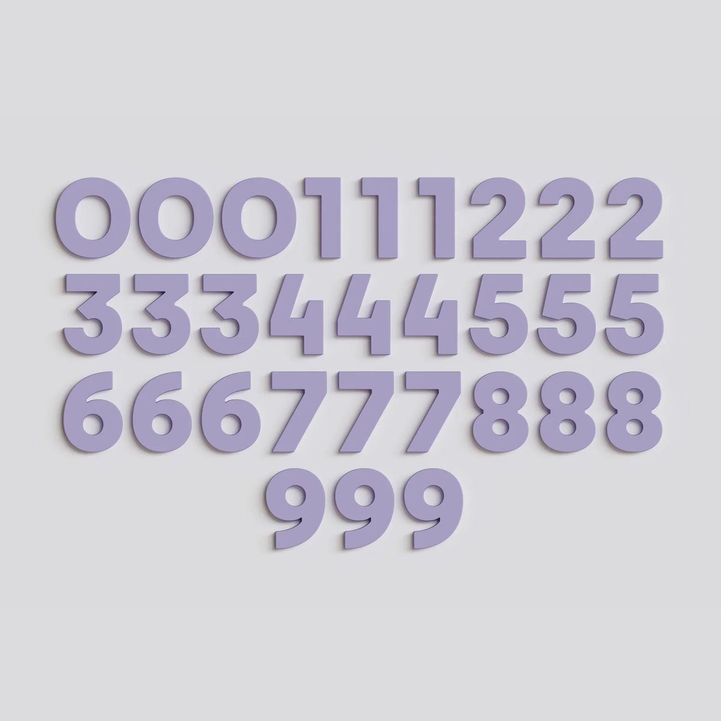 Strong Number Magnets - Grape