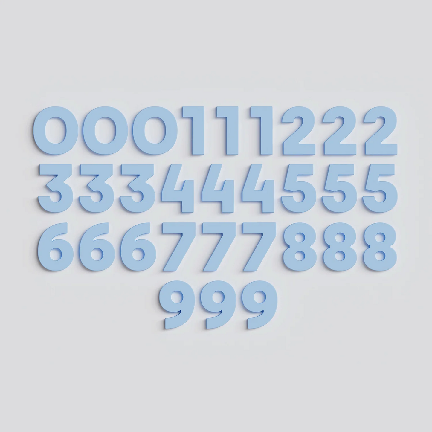 Strong Number Magnets - Sky