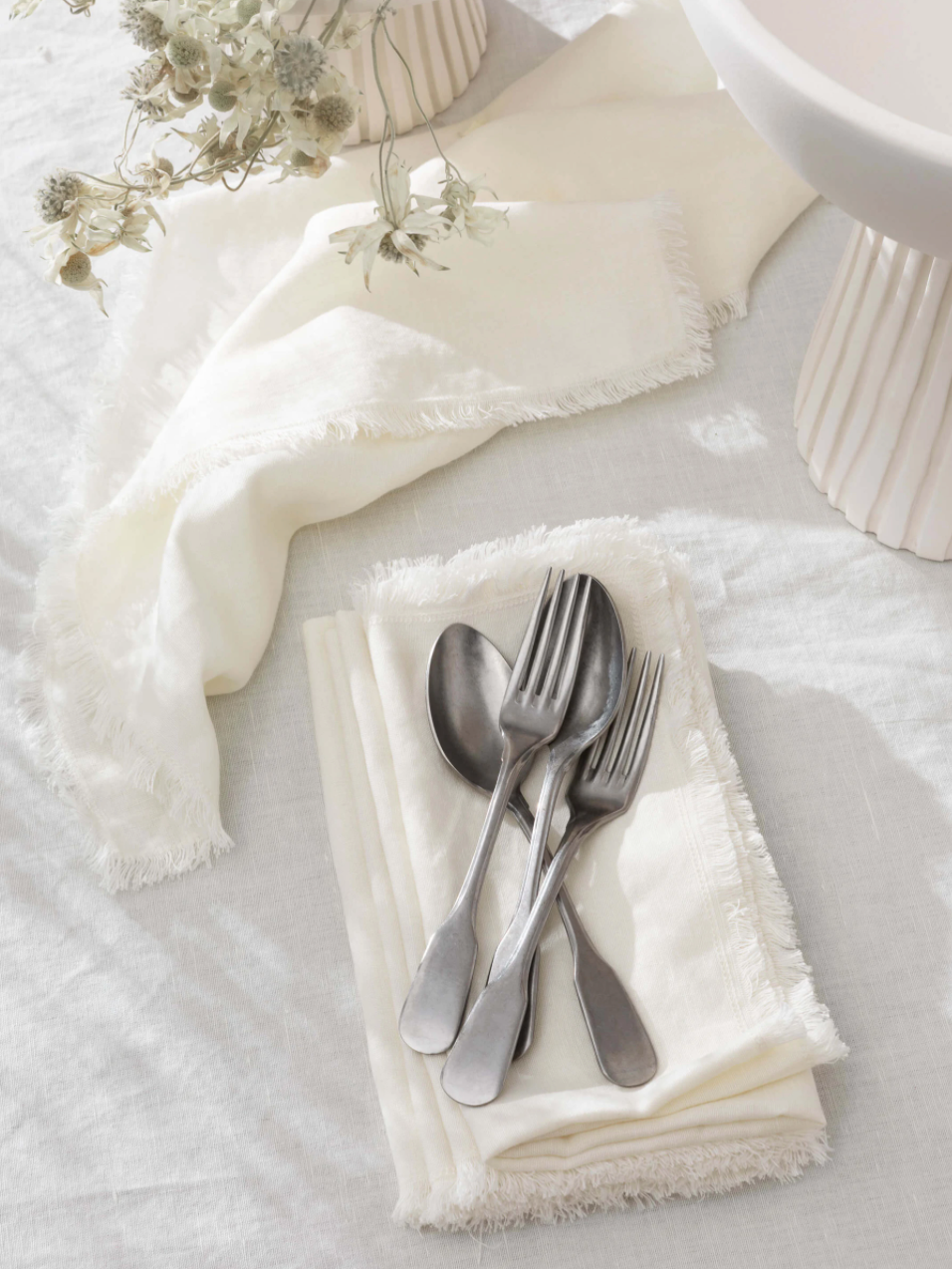 Otto Napkin Set - Chalk