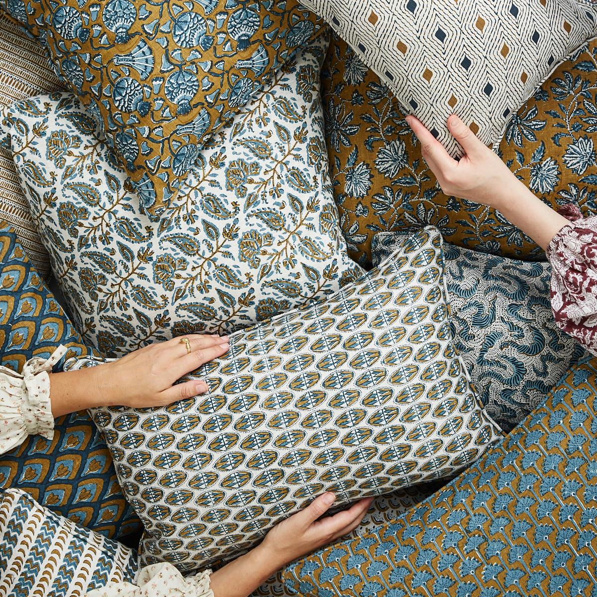 Chintz Tobacco Cushion