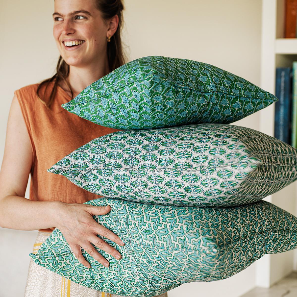 Lodhi Emerald Cushion