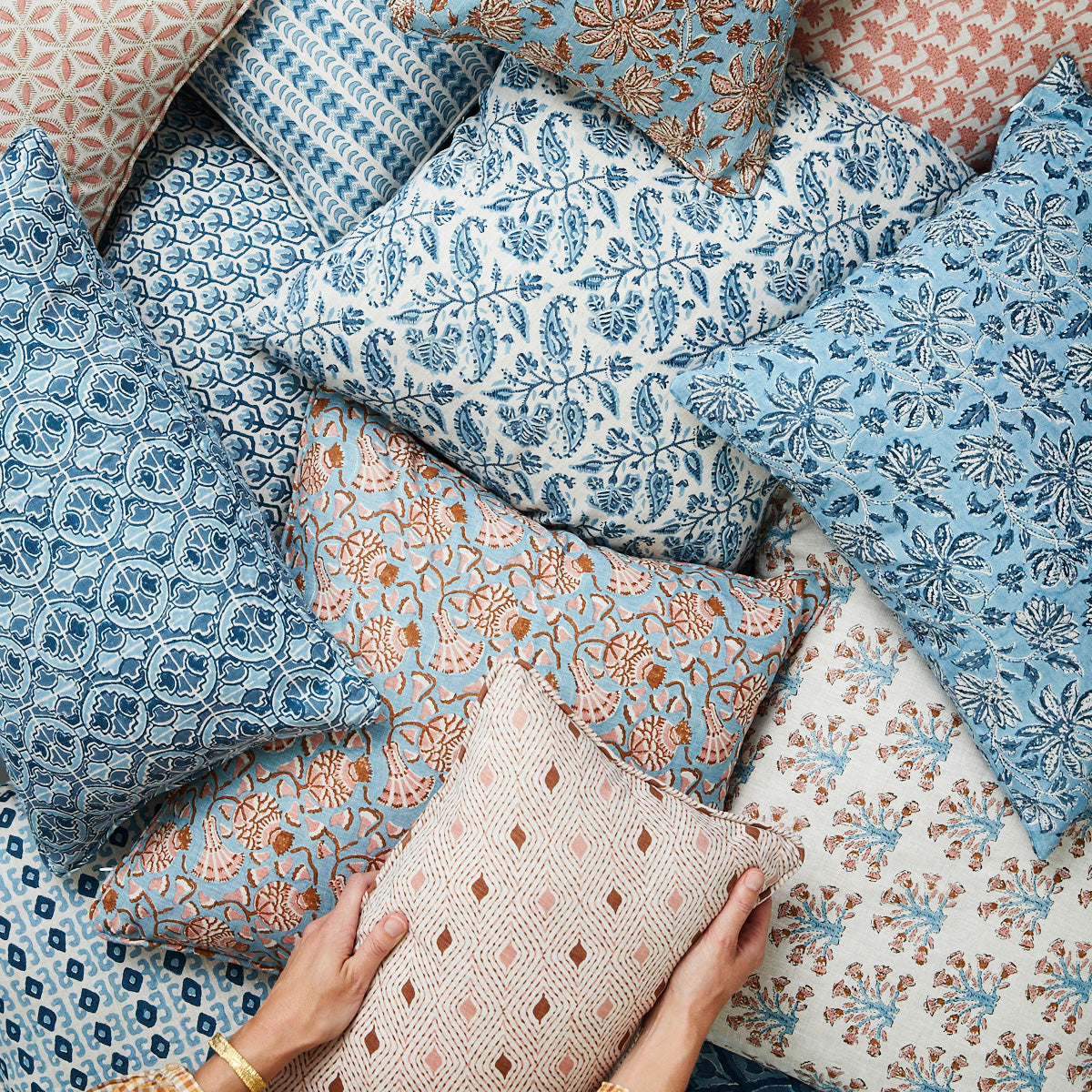 Iznik Winter Bloom Cushion