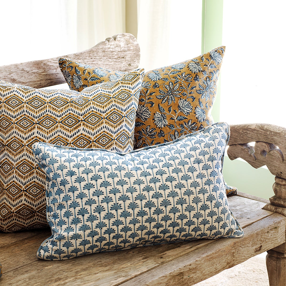 Ziggurat Tobacco Cushion