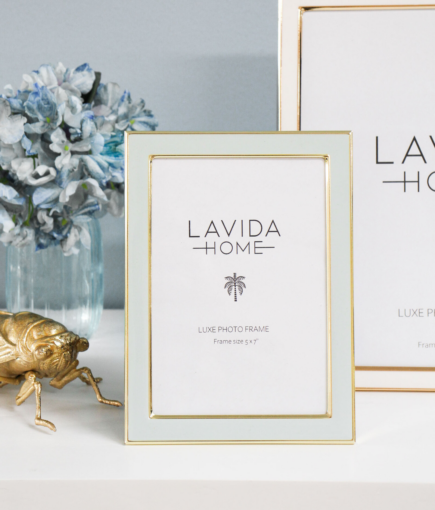 Photo Frame - Cloud/Gold