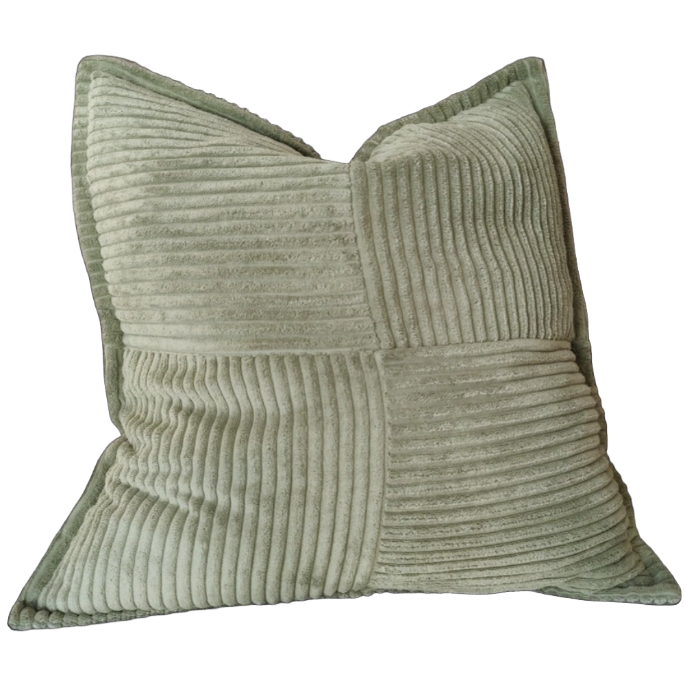 Wales Corduroy Cushion - Sage Green