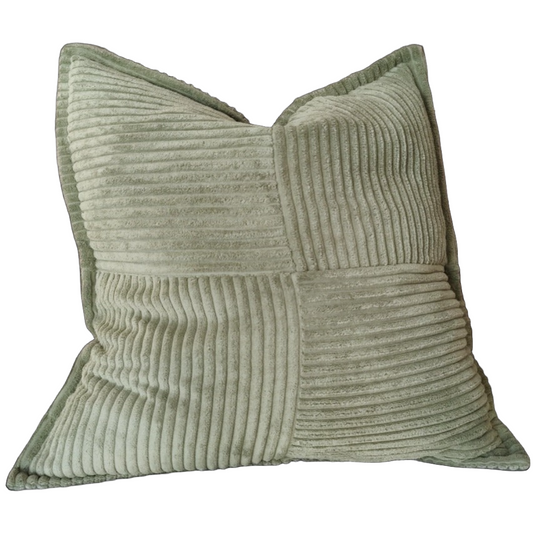 Wales Corduroy Cushion - Sage Green