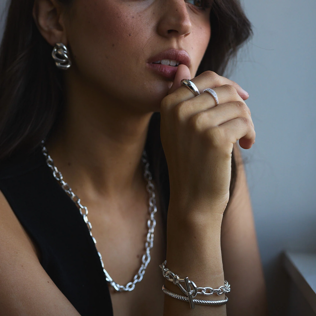 Ivy Earrings - Silver