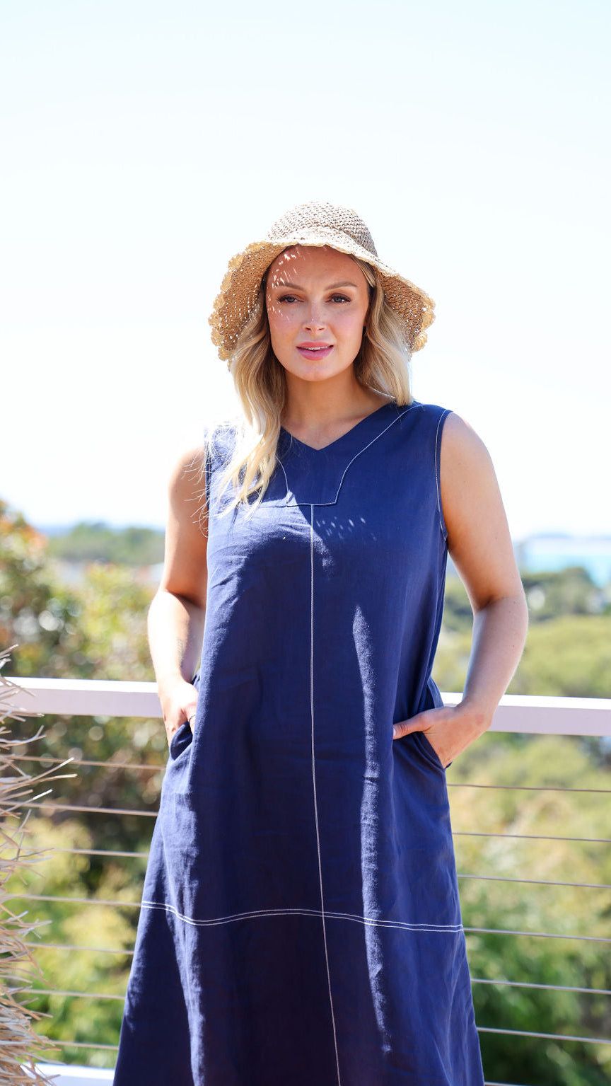 Willow Dress - Navy