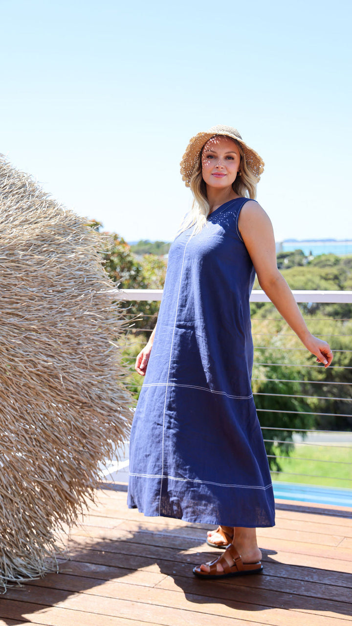 Willow Dress - Navy