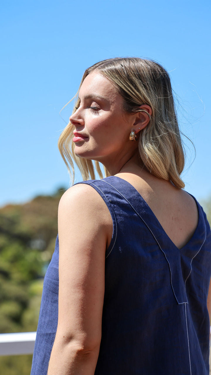 Willow Dress - Navy