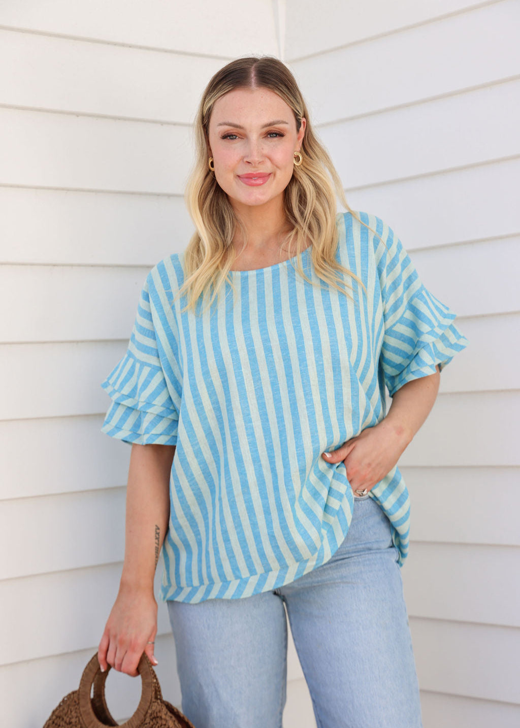 Juni Top - Regatta Stripe