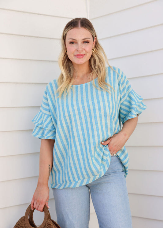 Juni Top - Regatta Stripe