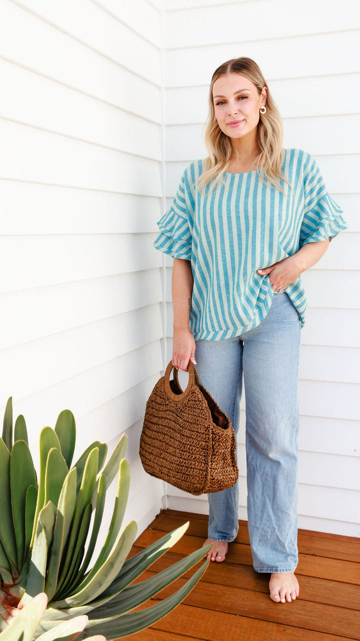 Juni Top - Regatta Stripe