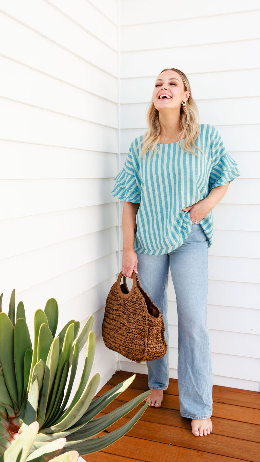 Juni Top - Regatta Stripe