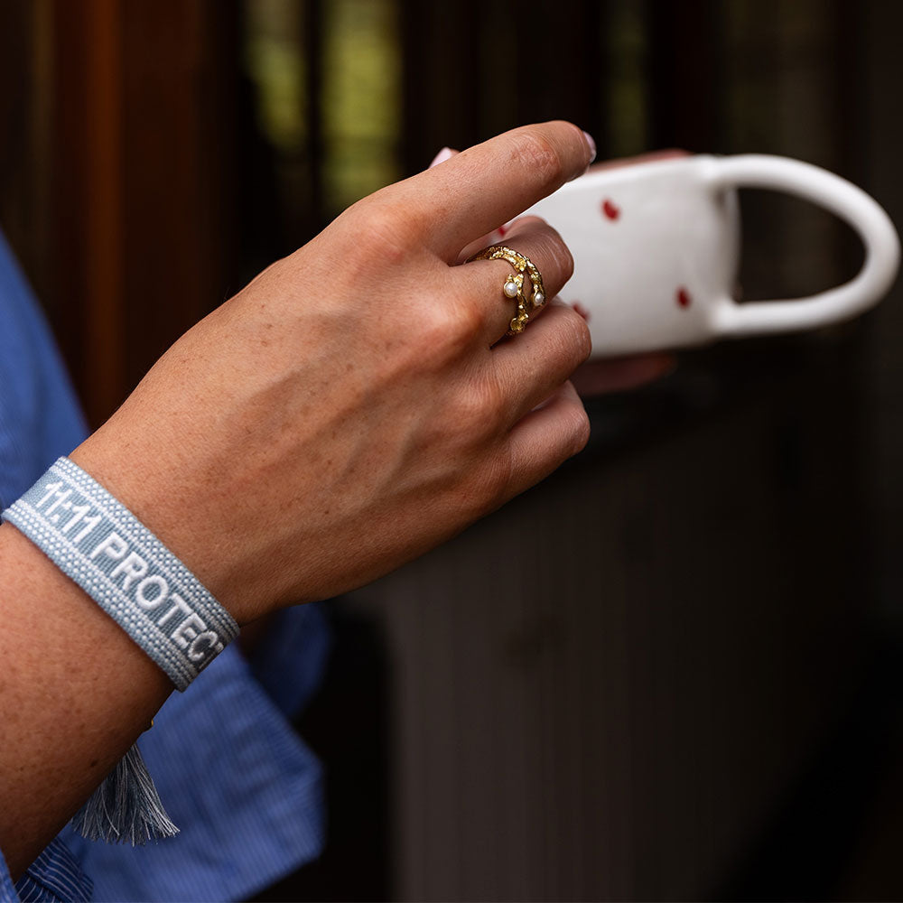 "11:11 PROTECTION" Woven Mantra Band