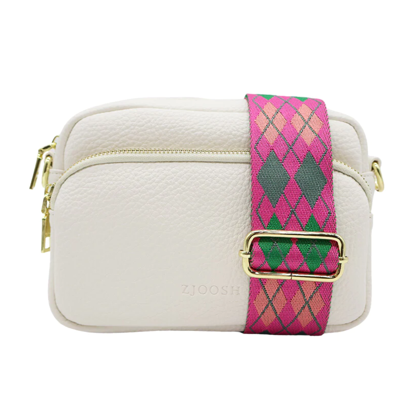 Riley Cross Body Bag - White